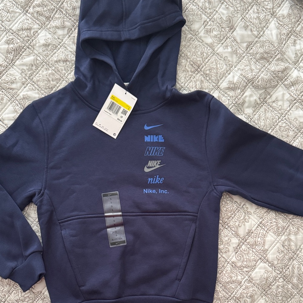 Nike Kids Navy Blue Hoodie